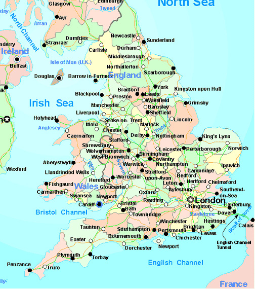 England  Map